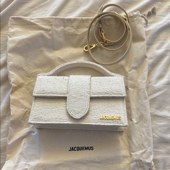 Jacquemus Textured Cream Bag - Picture 1 of 13